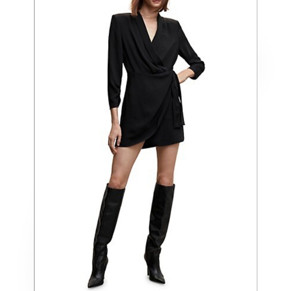 NWT Mango Committed Vivian Knotted Wrap Dress